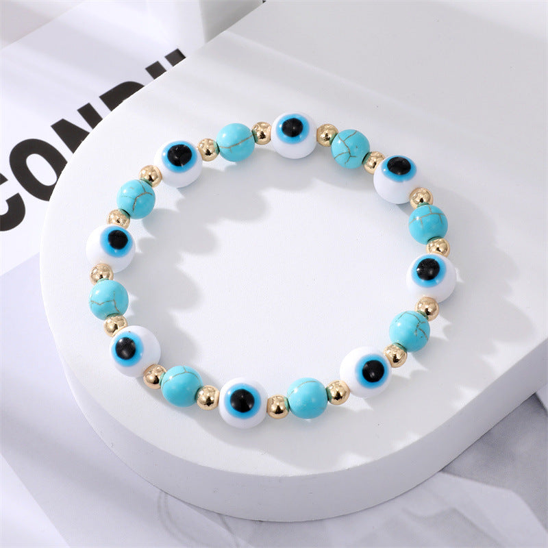 Wholesale Devil's Eye Resin Bracelet